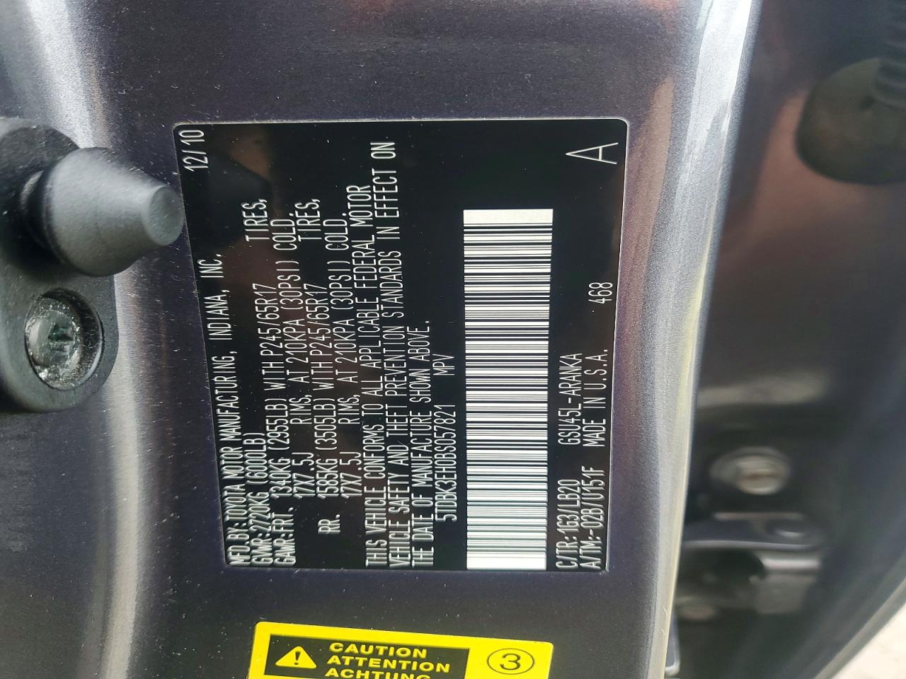 2011 TOYOTA HIGHLANDER BASE photo 25