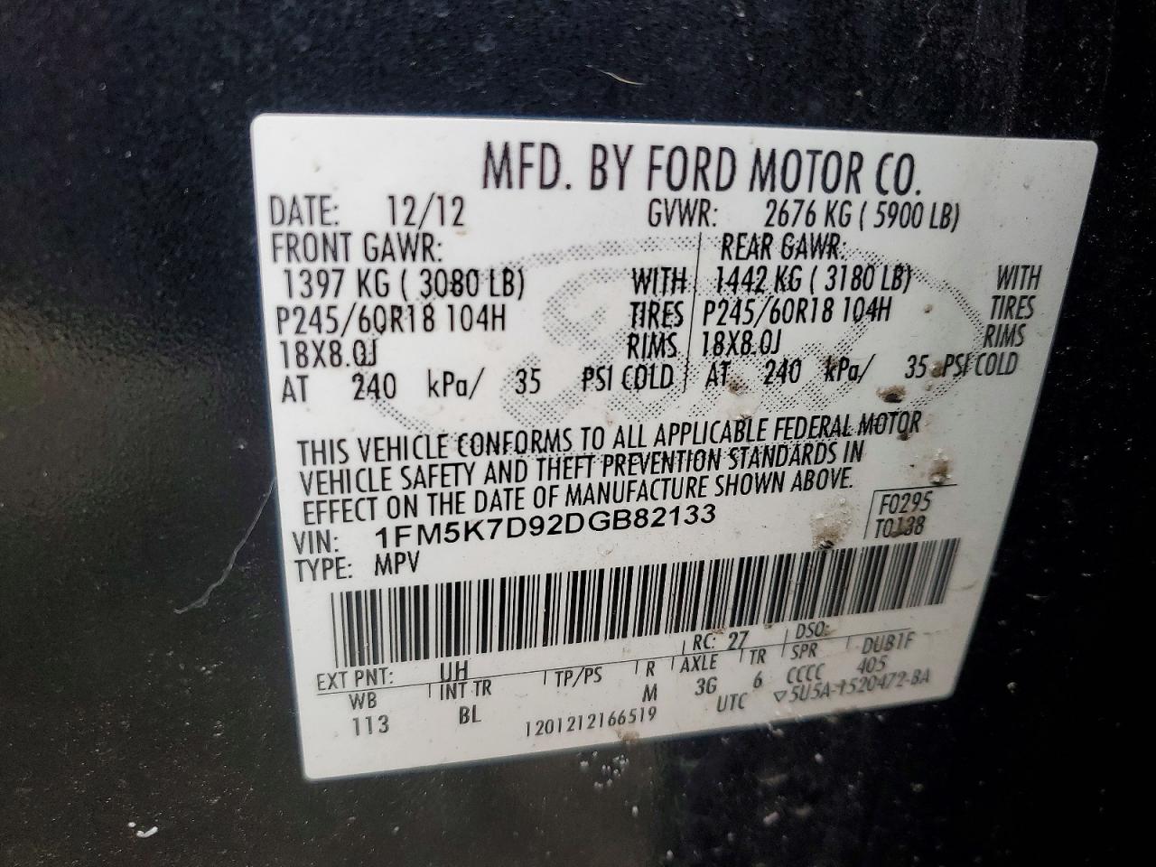 2013 FORD EXPLORER XLT photo 13