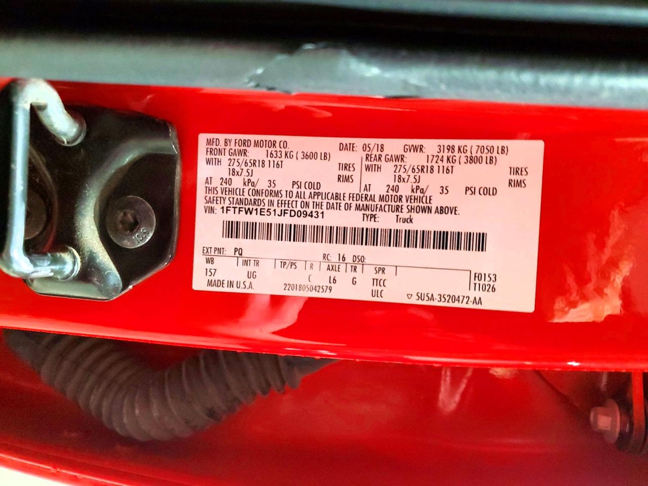 2018 FORD F150 SUPERCREW photo 12