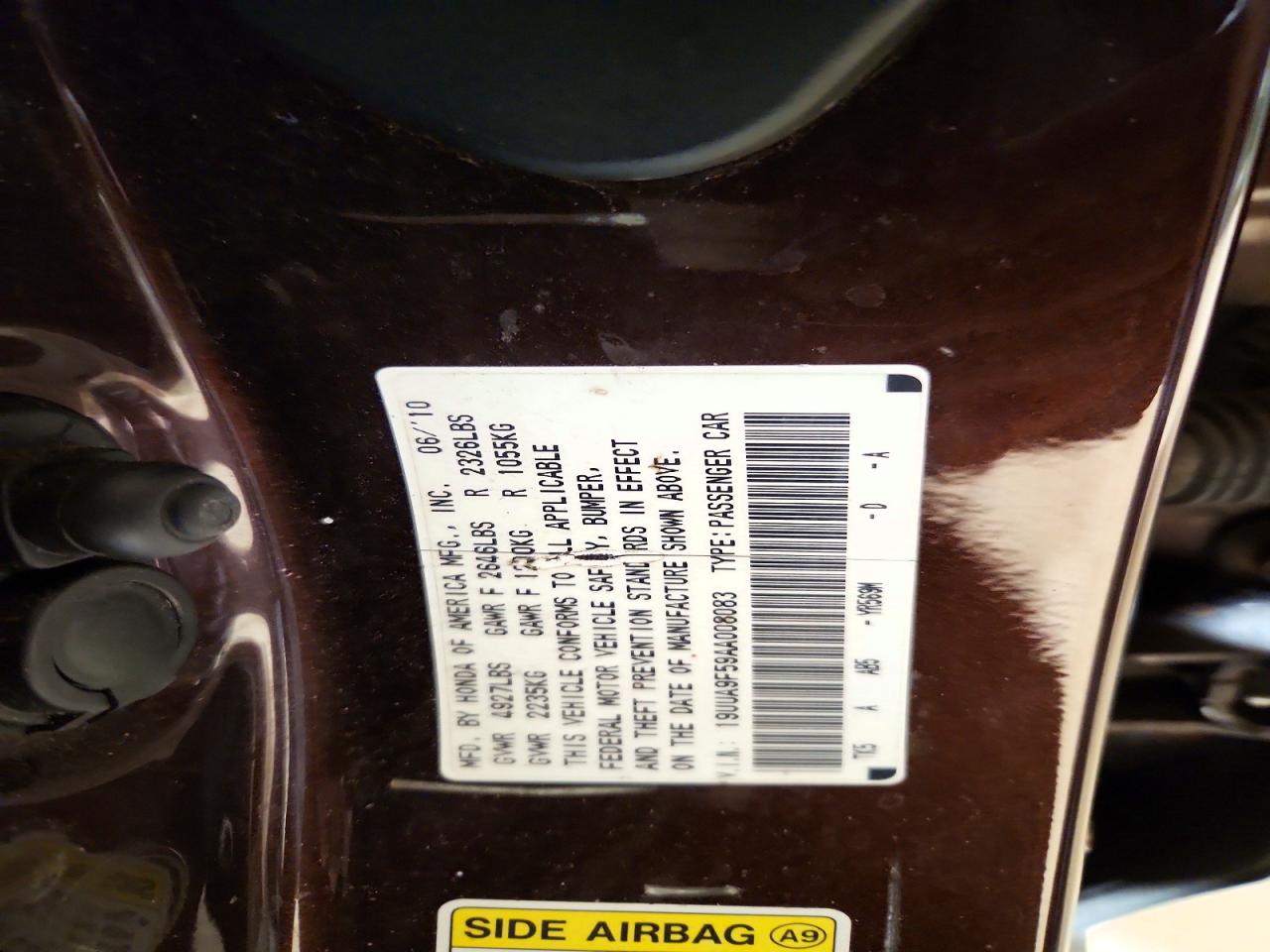 2010 ACURA TL photo 12