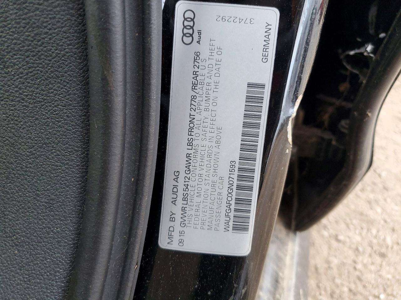 2016 AUDI A6 photo 12