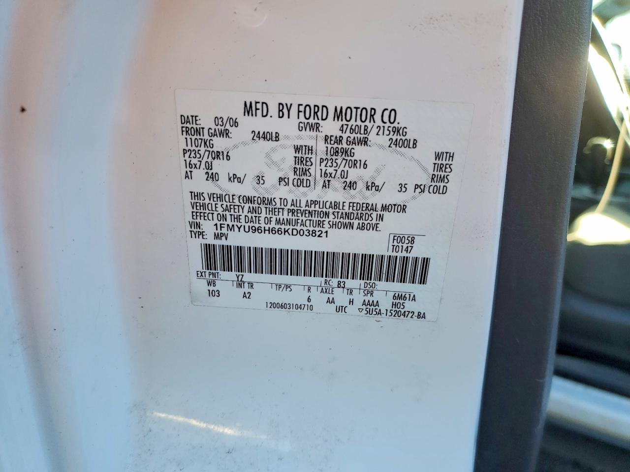 2006 FORD ESCAPE HEV photo 13
