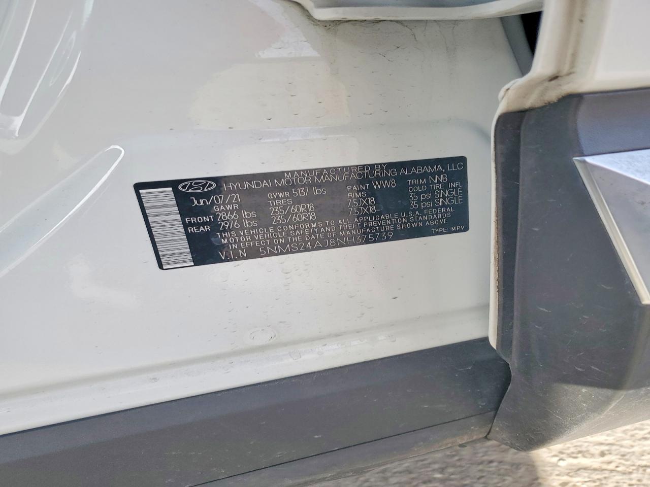 2022 HYUNDAI SANTA FE SEL photo 13