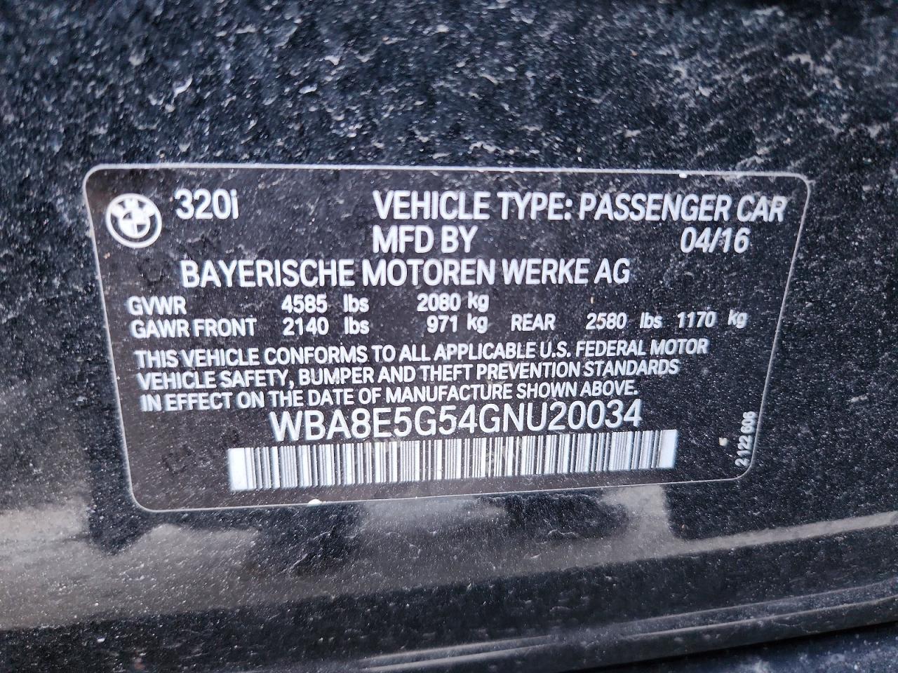 2016 BMW 320 XI photo 13
