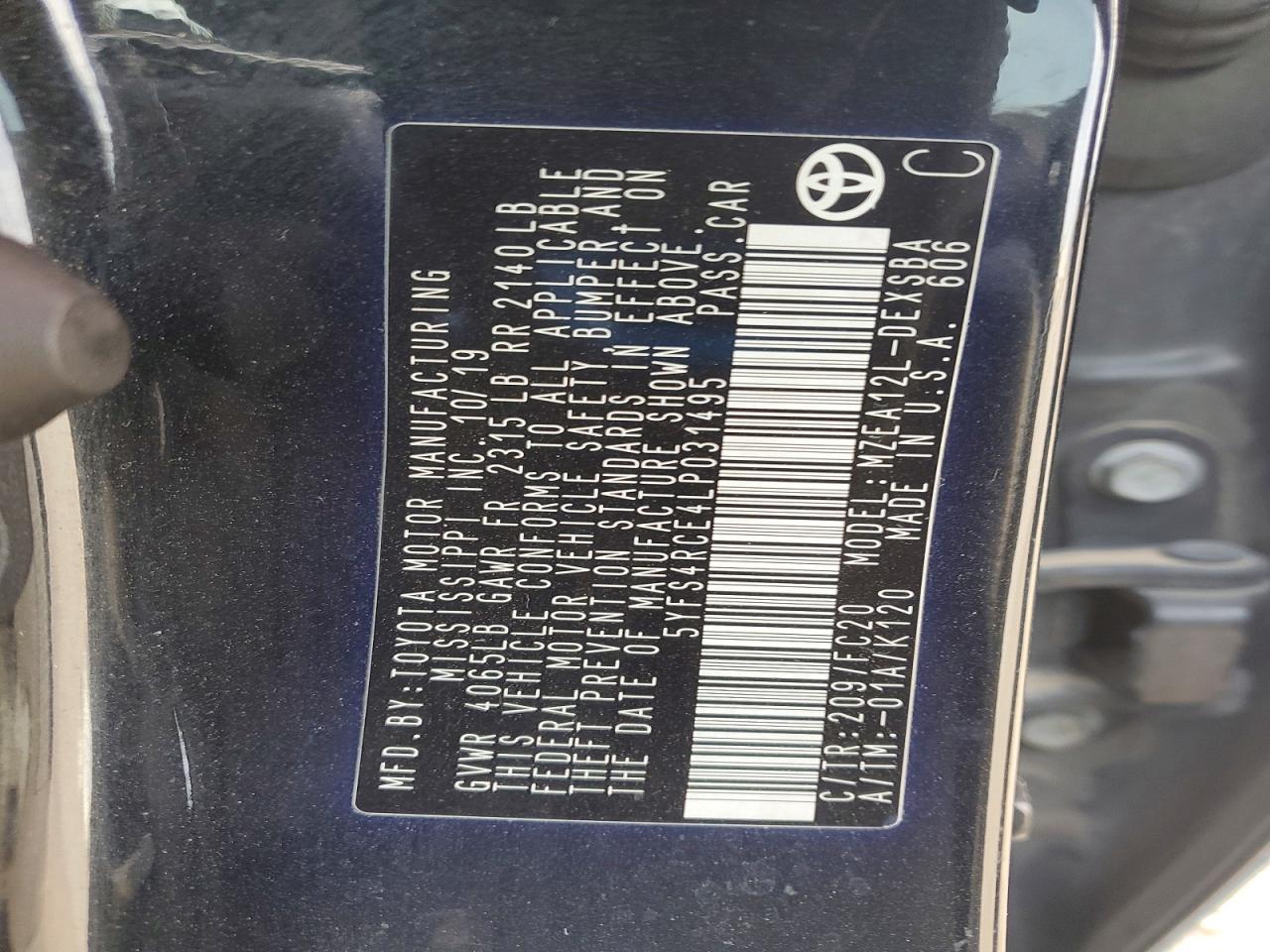 2020 TOYOTA COROLLA SE photo 37
