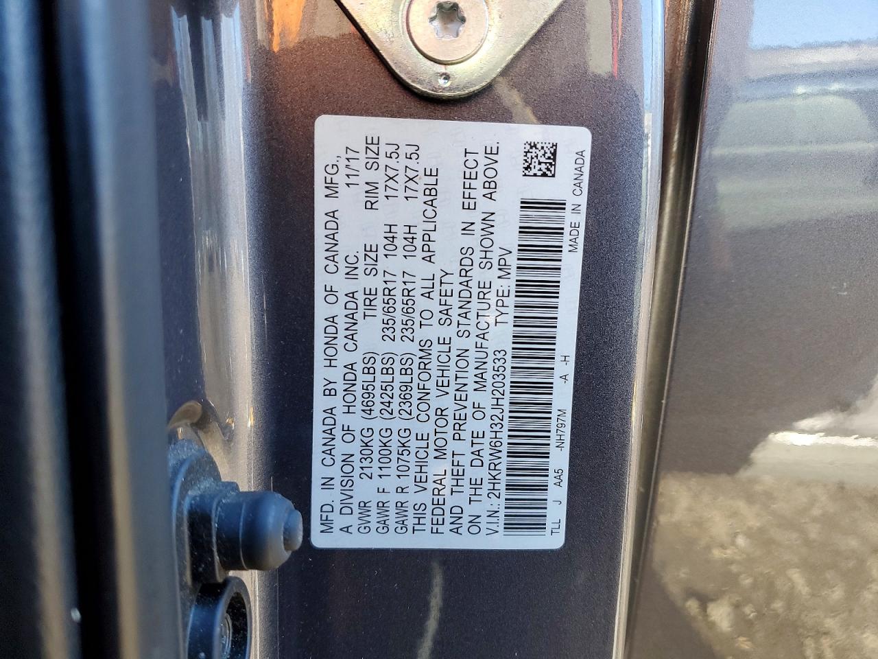 2018 HONDA CR-V LX photo 13