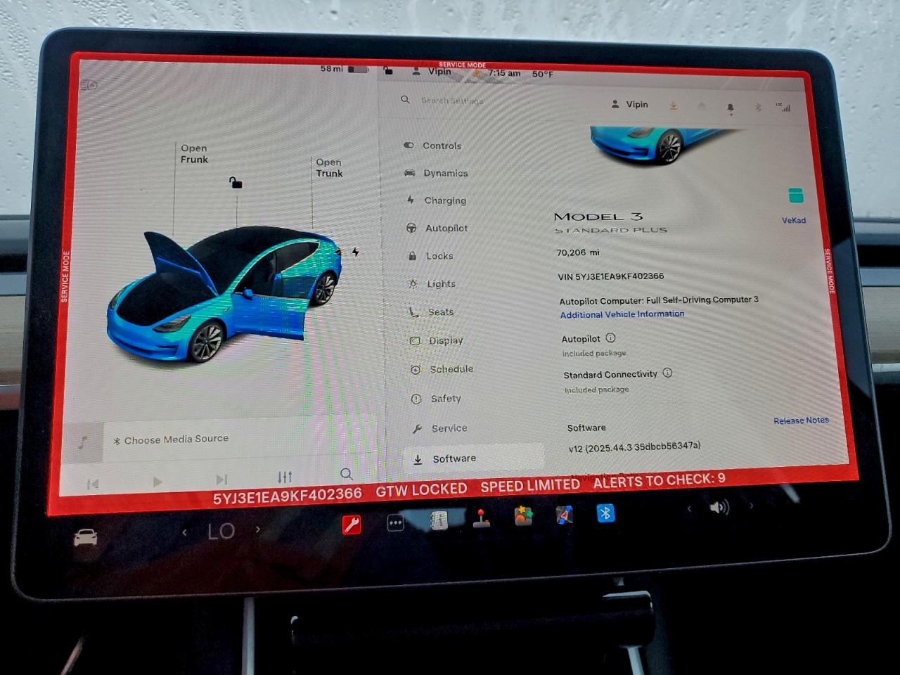 2019 TESLA MODEL 3 photo 9