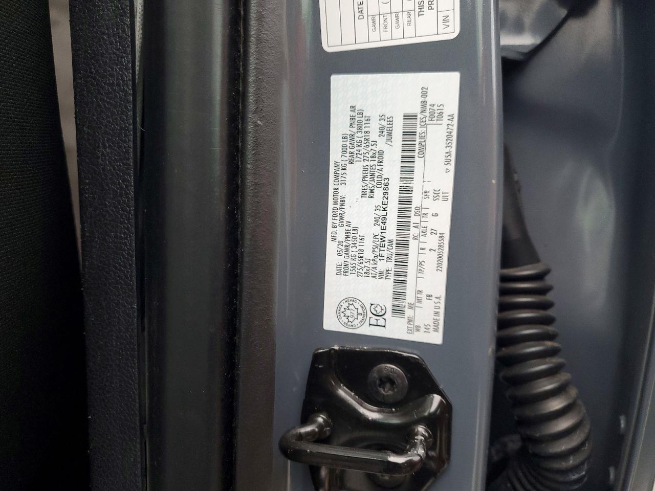 2020 FORD F150 SUPERCREW photo 12