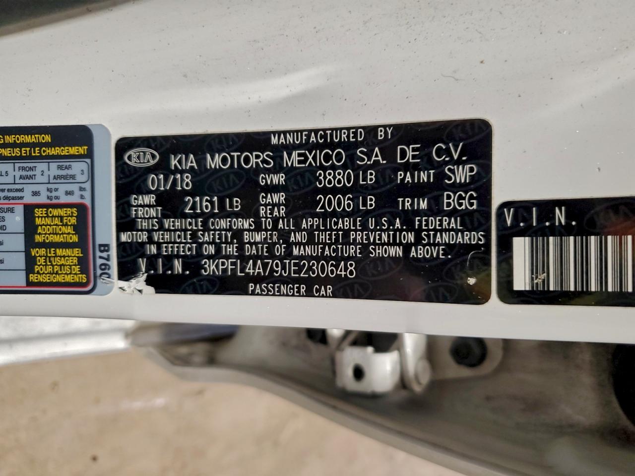 2018 KIA FORTE LX photo 12