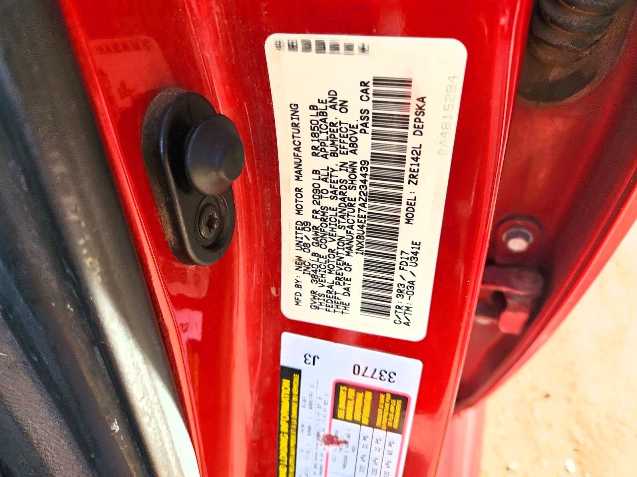 2010 TOYOTA COROLLA BASE photo 12