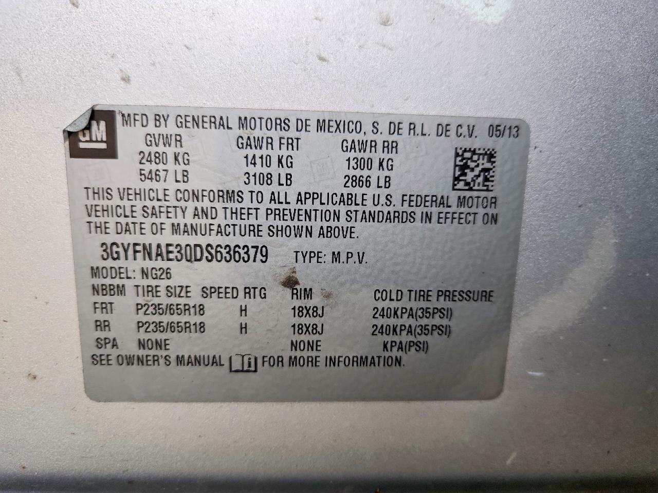 2013 CADILLAC SRX photo 14