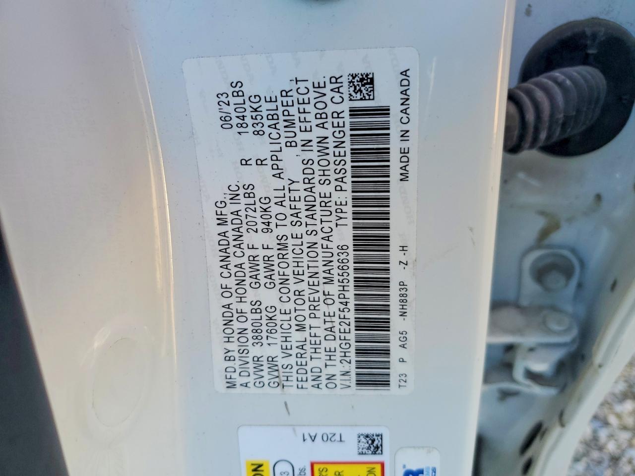 2023 HONDA CIVIC SPORT photo 12