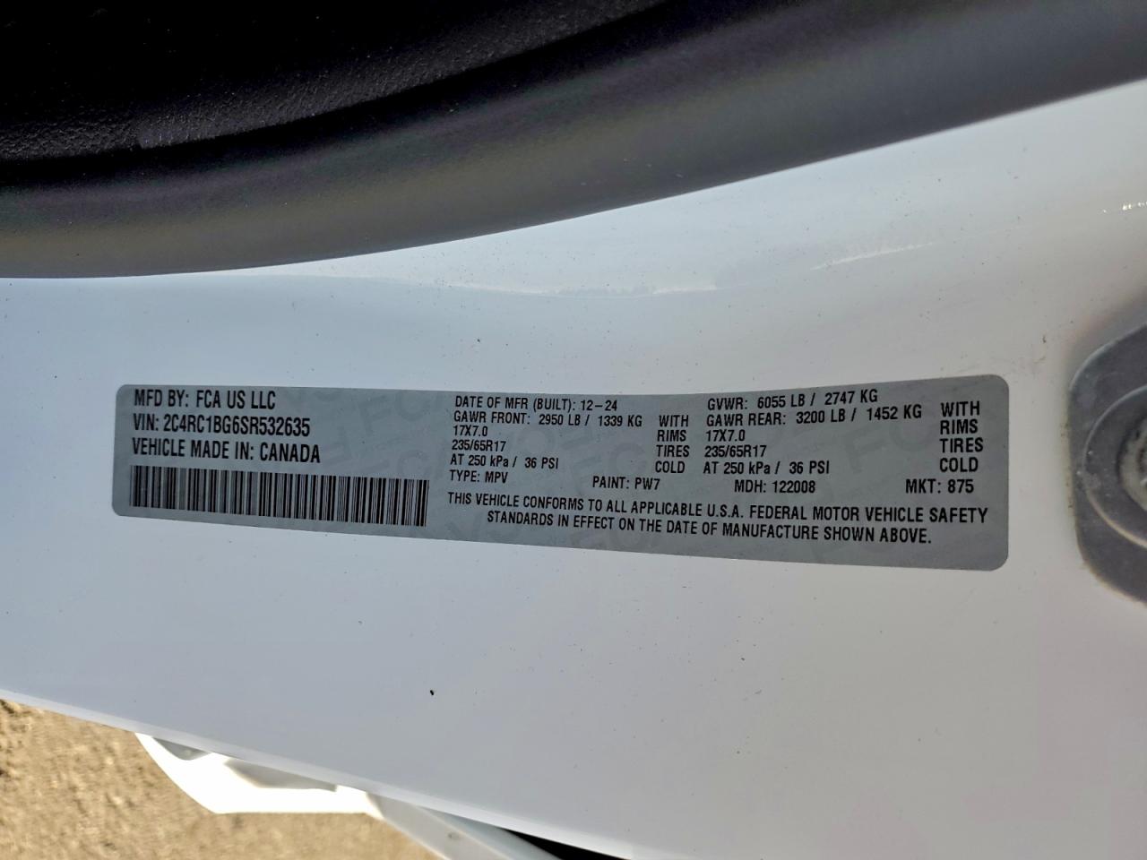 2025 CHRYSLER PACIFICA SELECT photo 13