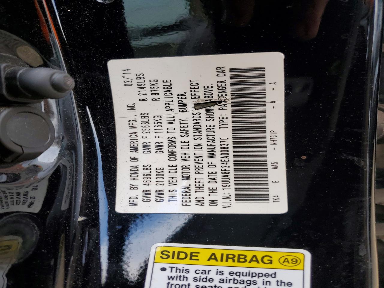 2014 ACURA TL photo 12