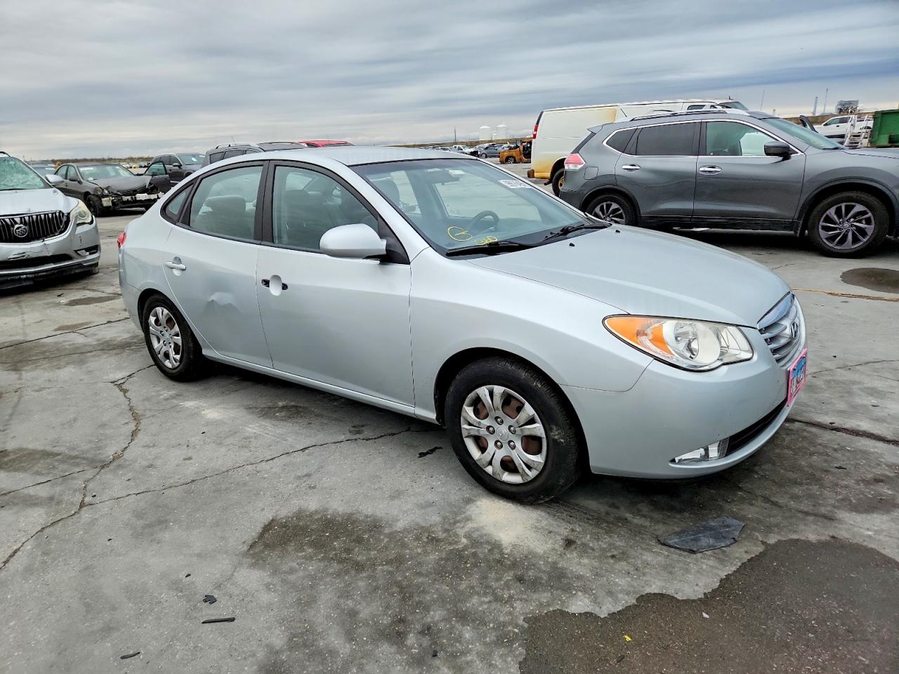2010 HYUNDAI ELANTRA BLUE photo 4