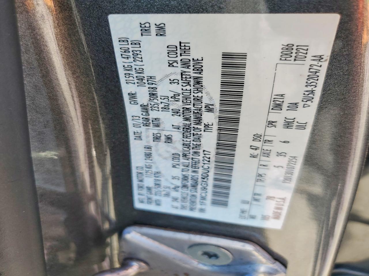 2013 FORD ESCAPE SE photo 13