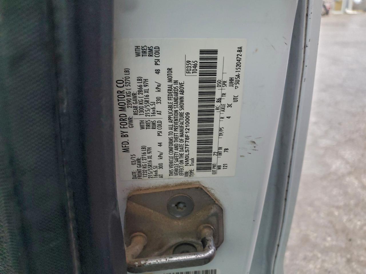 2015 FORD TRANSIT CONNECT XLT photo 13