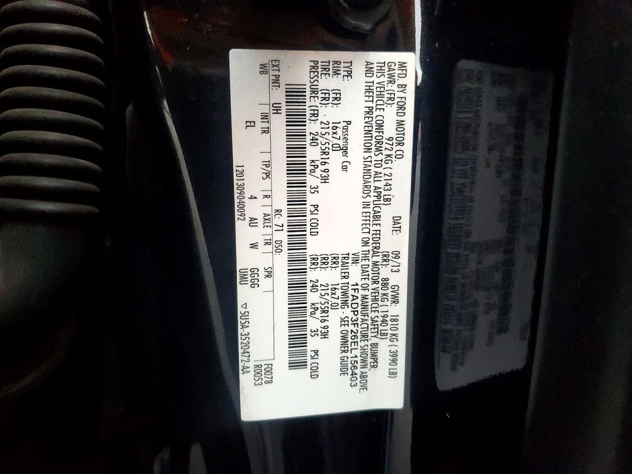 2014 FORD FOCUS SE photo 23
