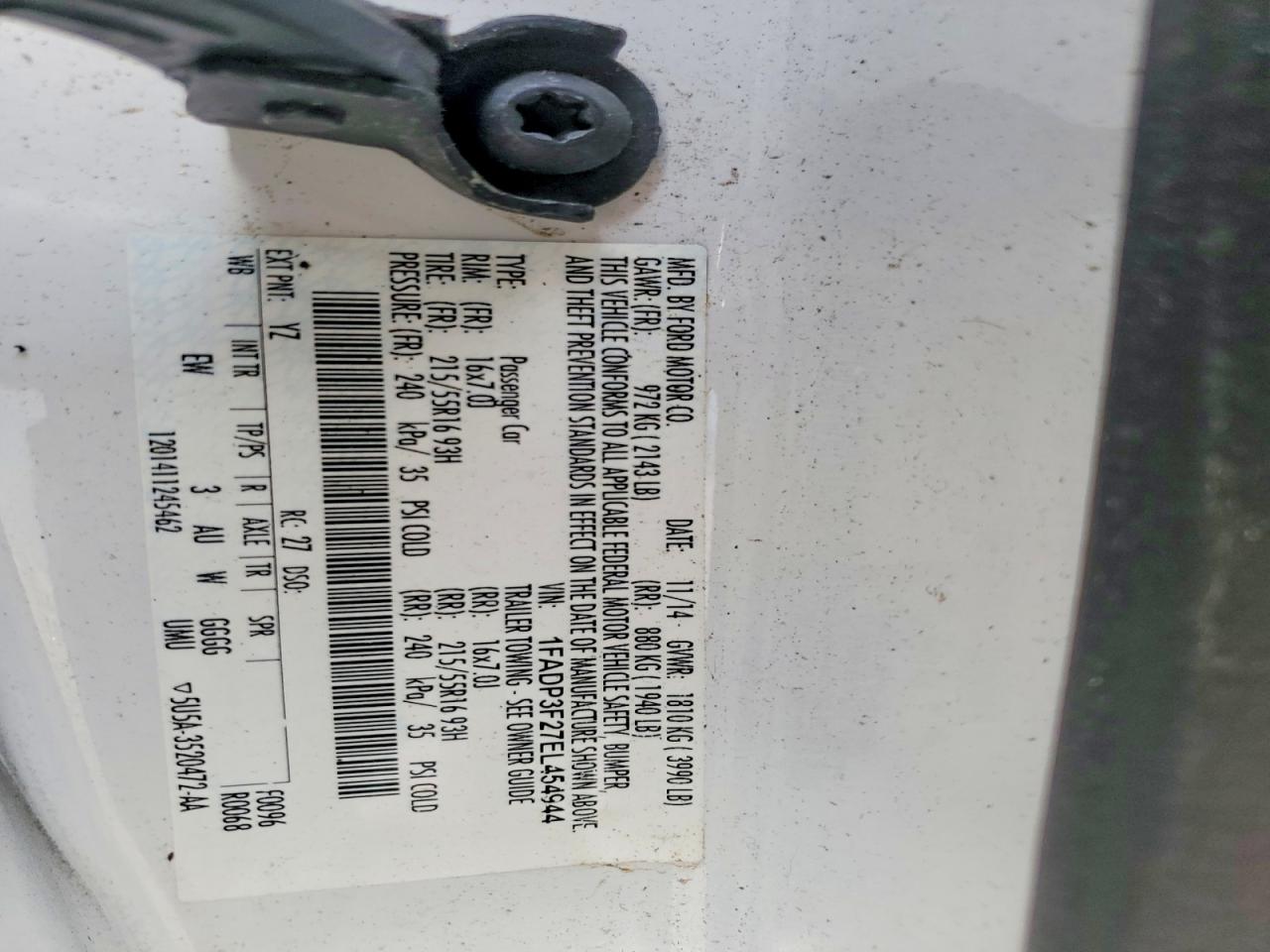 2014 FORD FOCUS SE photo 12