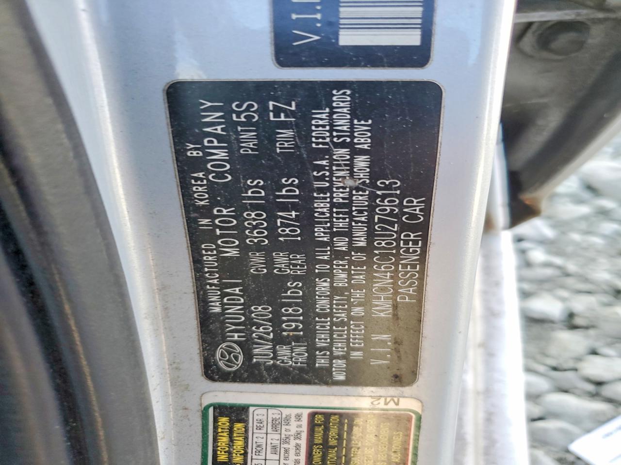 2008 HYUNDAI ACCENT GLS photo 12