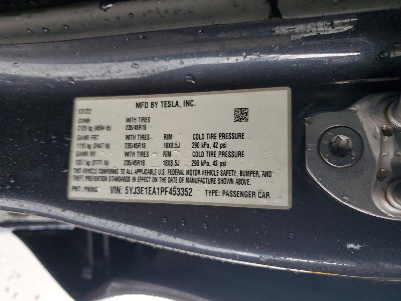 2023 TESLA MODEL 3 photo 37