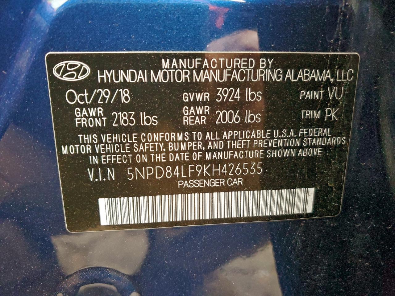 2019 HYUNDAI ELANTRA SEL photo 12