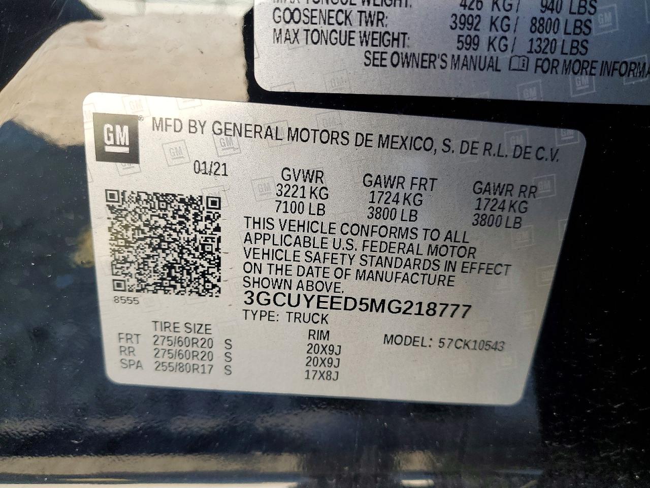 2021 CHEVROLET SILVERADO K1500 RST photo 12