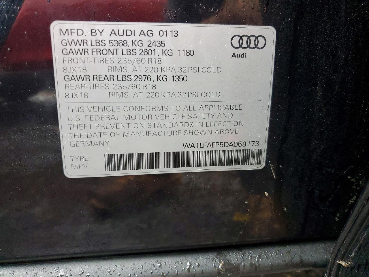 2013 AUDI Q5 PREMIUM PLUS photo 13
