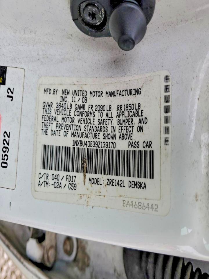 2009 TOYOTA COROLLA S photo 23