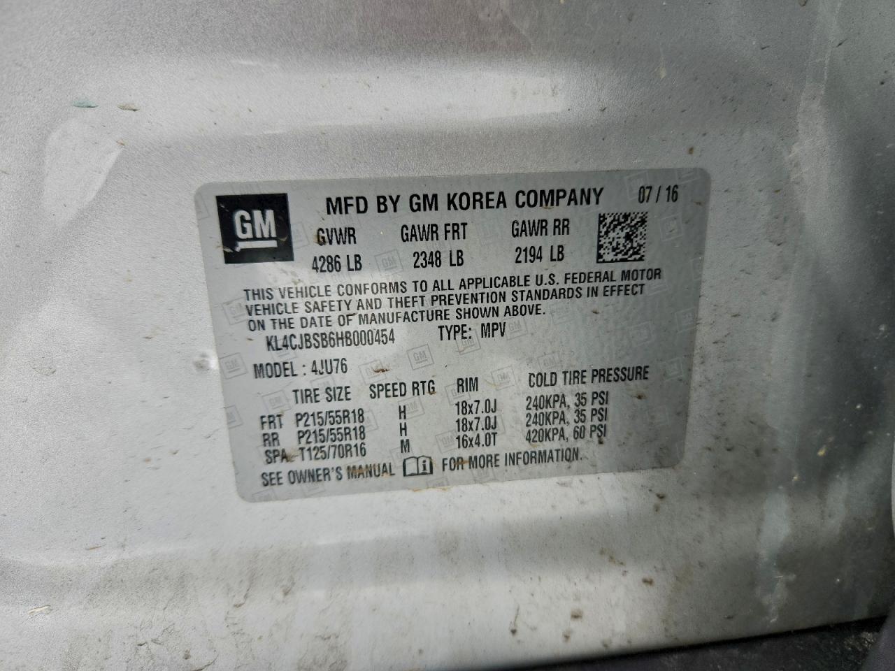 2017 BUICK ENCORE PREFERRED II photo 12