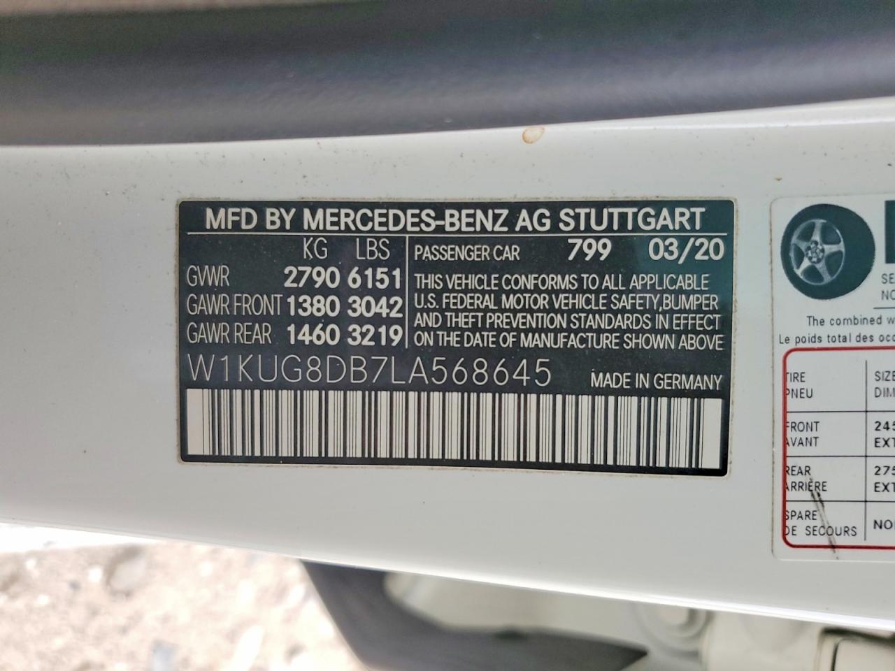 2020 MERCEDES-BENZ S 560 photo 12