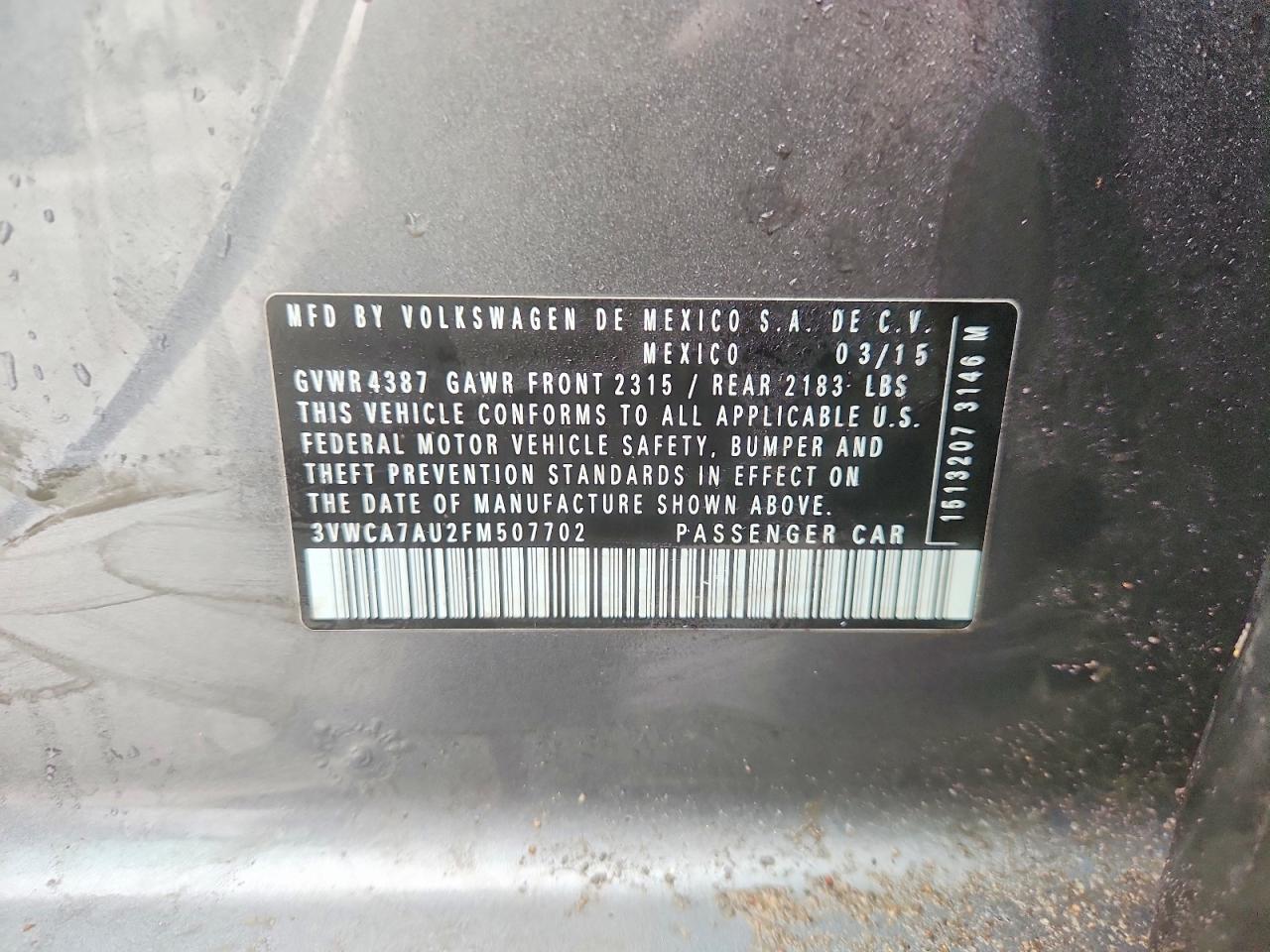 2015 VOLKSWAGEN GOLF SPORTWAGEN TDI S photo 12