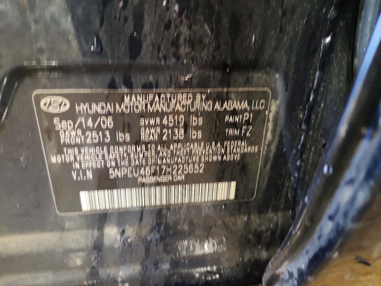 2007 HYUNDAI SONATA SE photo 12