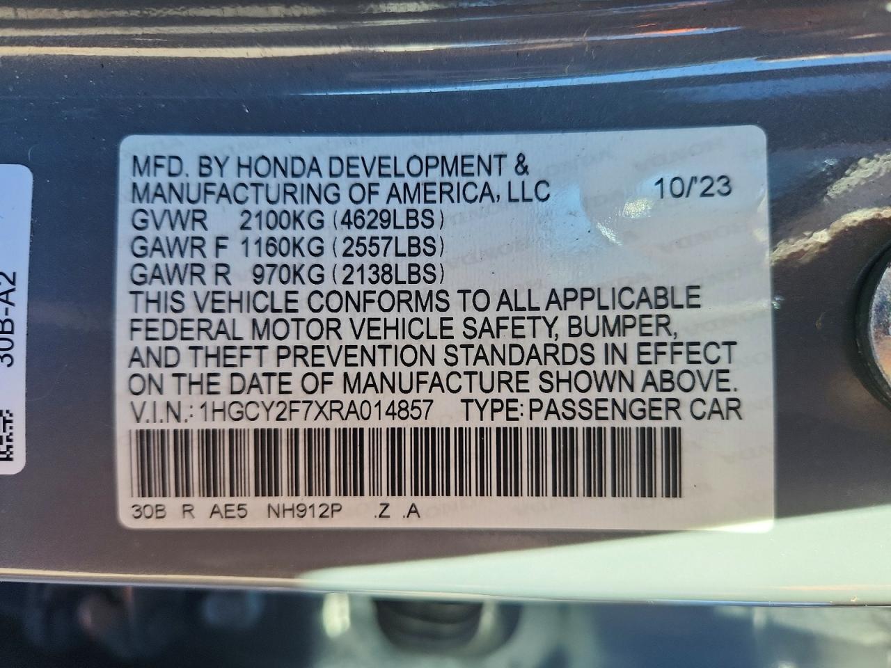 2024 HONDA ACCORD HYBRID SPORT-L photo 25