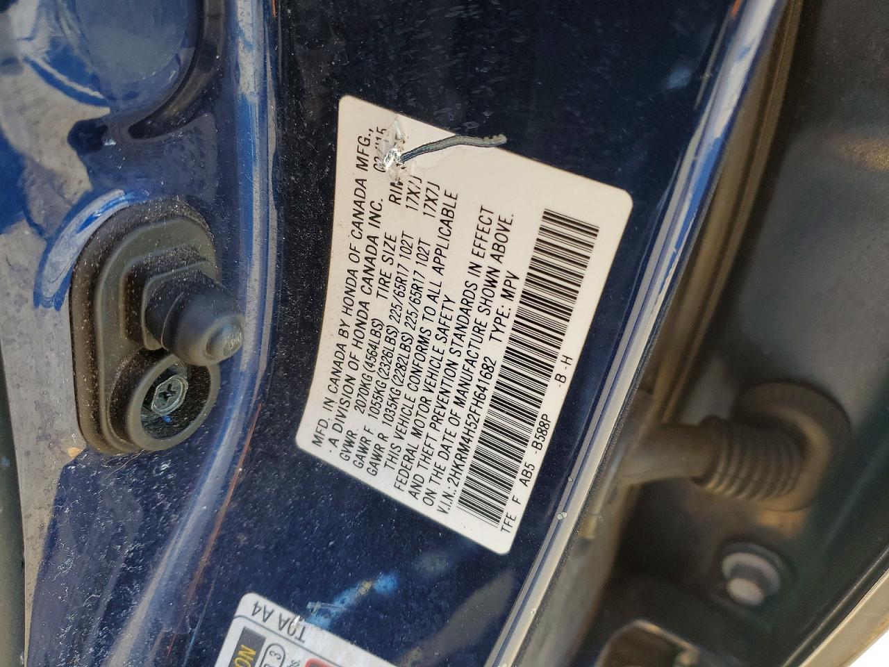 2015 HONDA CR-V EX photo 12