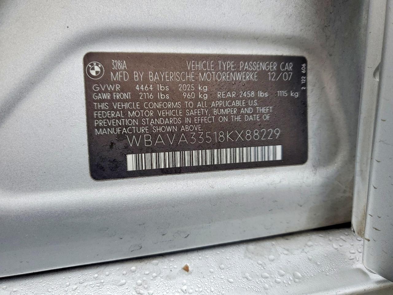 2008 BMW 328 I photo 12