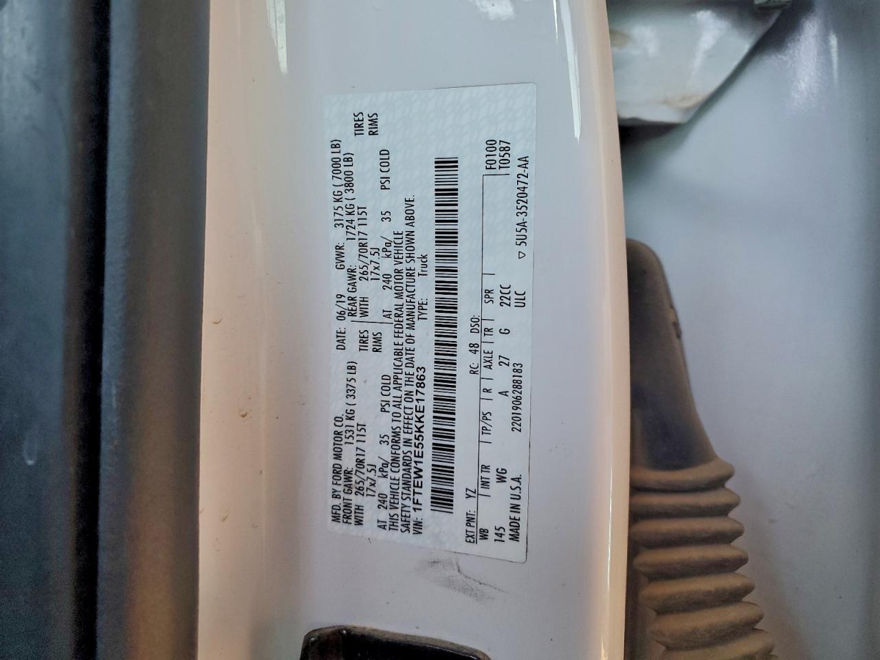 2019 FORD F150 SUPERCREW photo 12