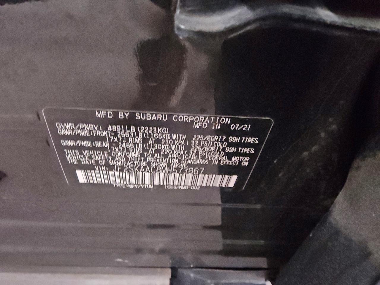 2021 SUBARU FORESTER photo 23