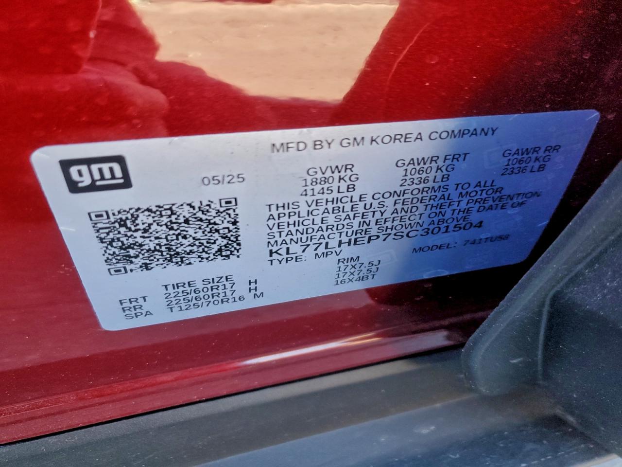 2025 CHEVROLET TRAX 1LT photo 13