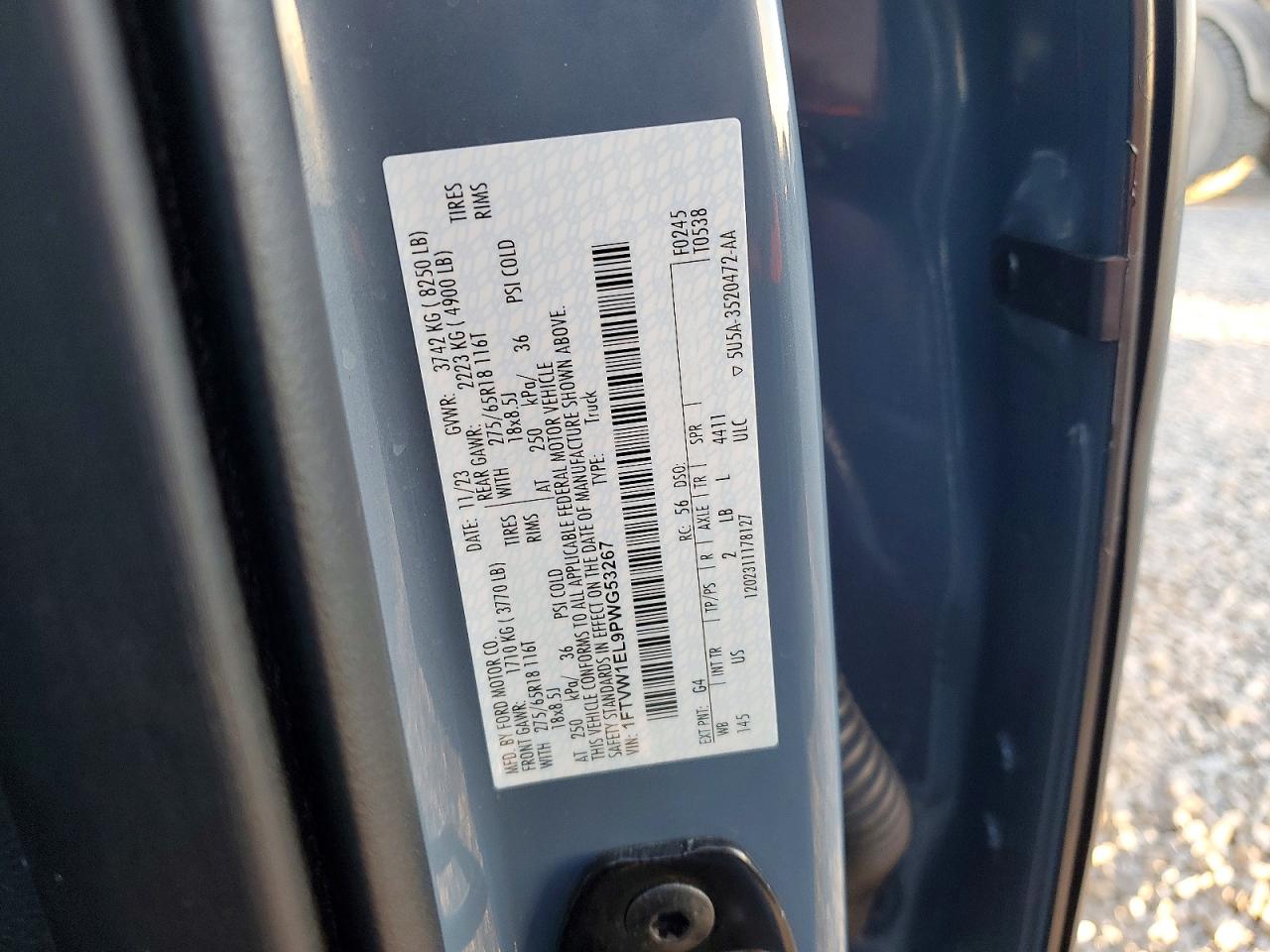 2023 FORD F150 LIGHTNING PRO photo 13