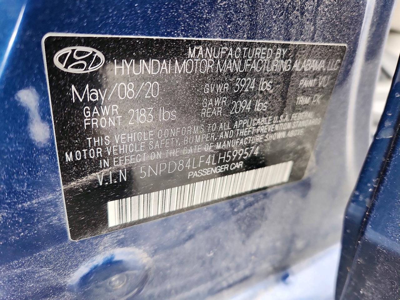 2020 HYUNDAI ELANTRA SEL photo 13