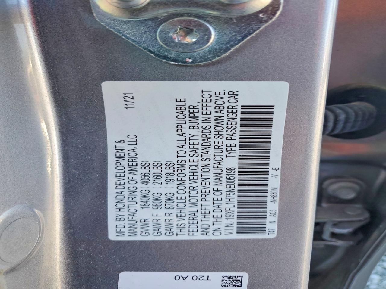 2022 HONDA CIVIC EXL photo 34