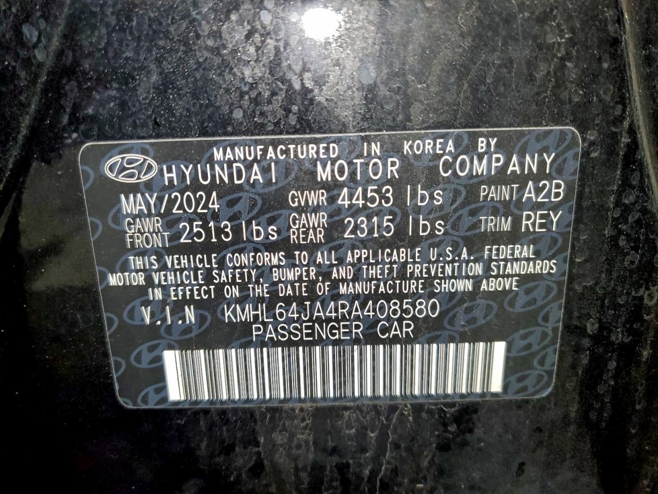 2024 HYUNDAI SONATA SEL photo 12