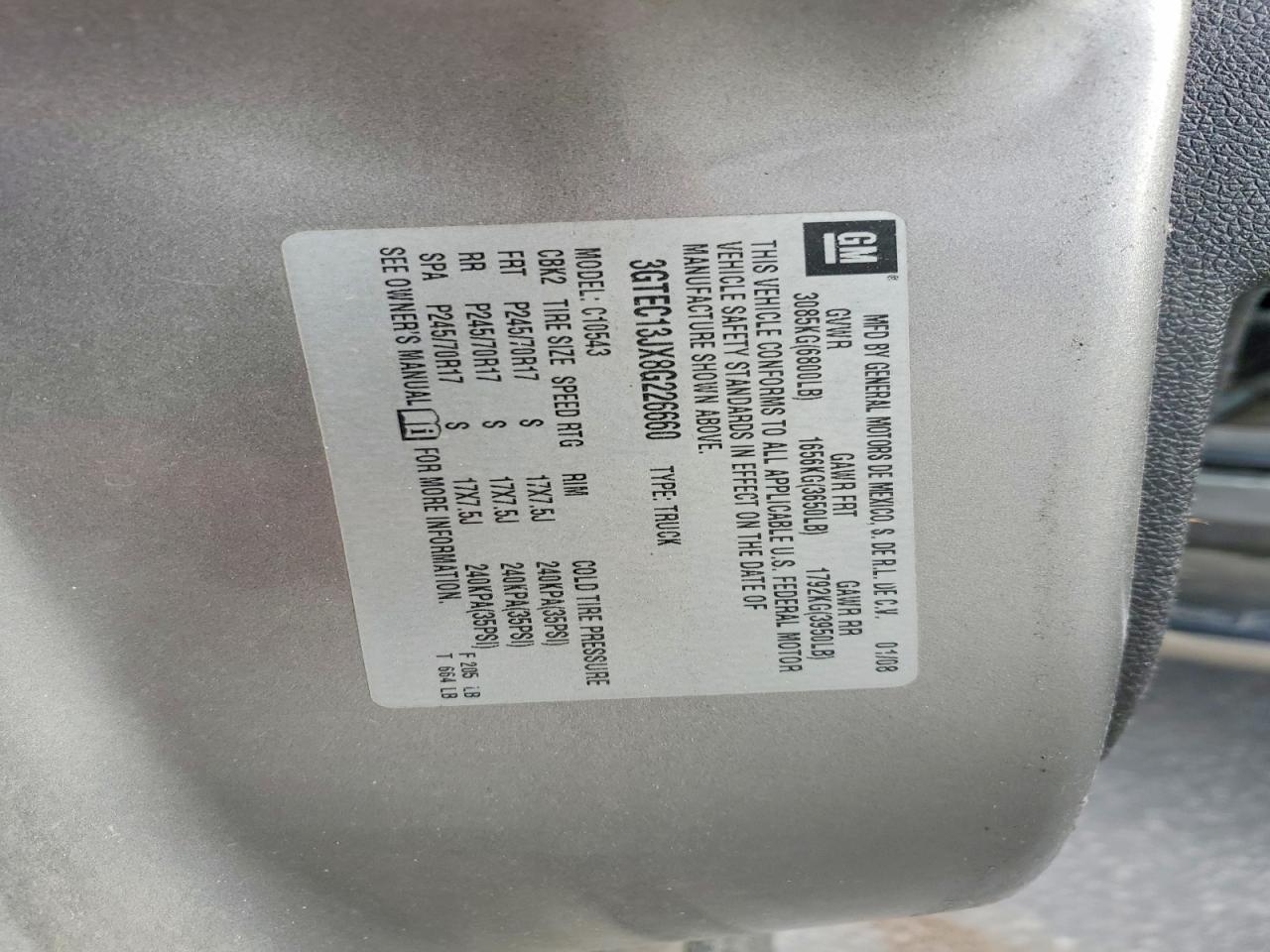 2008 GMC SIERRA C1500 photo 12