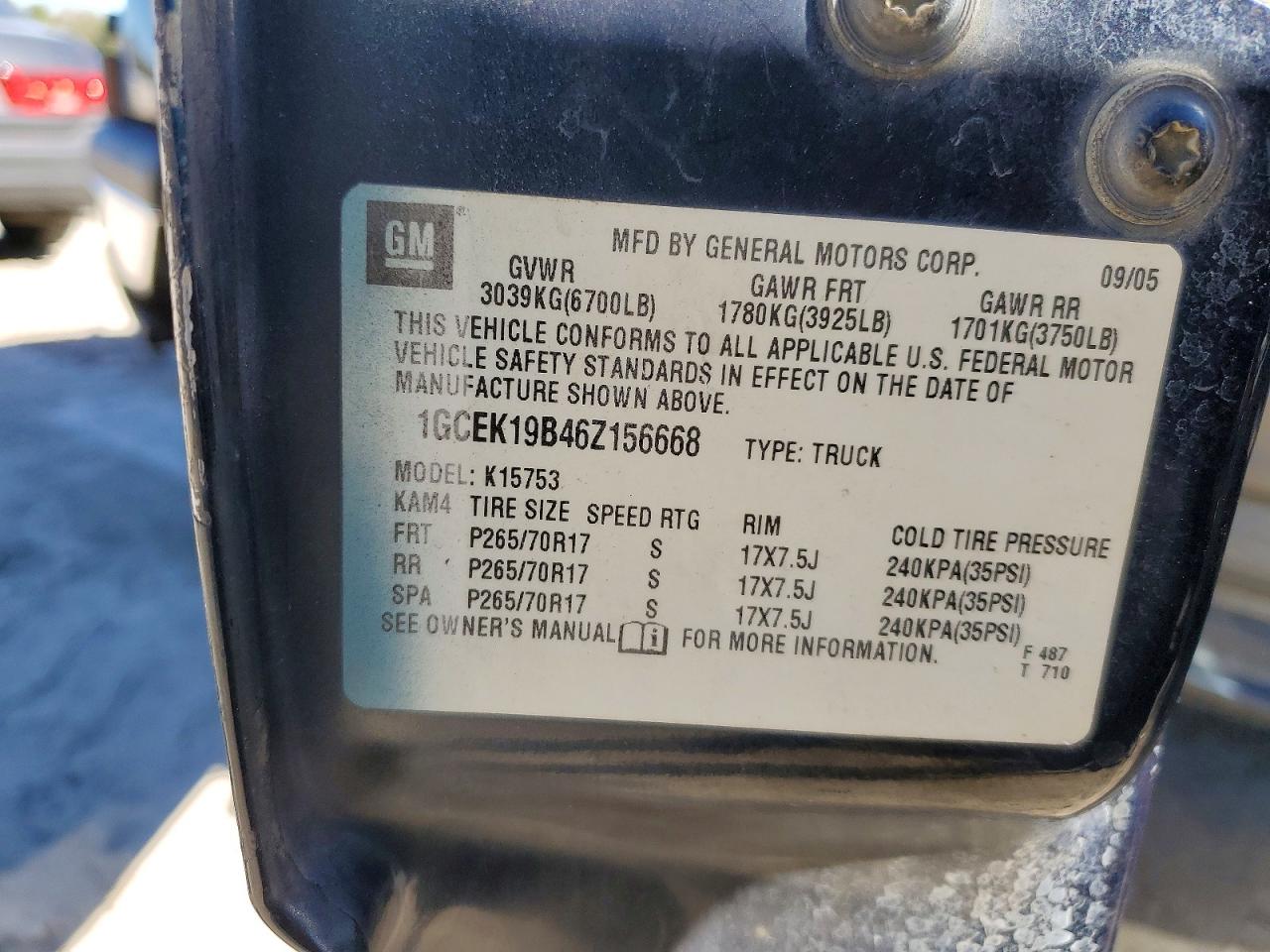 2006 CHEVROLET SILVERADO K1500 photo 13