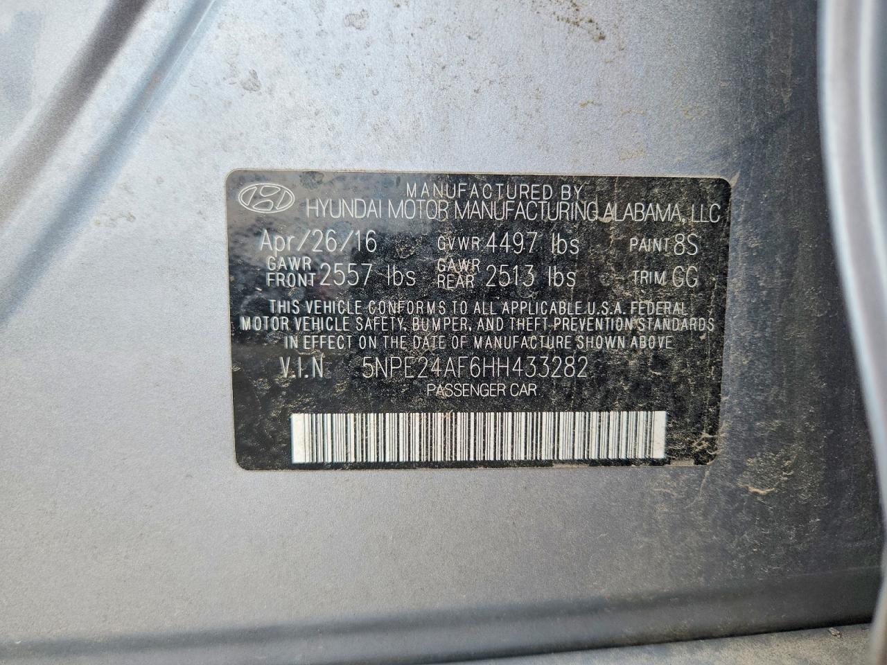 2017 HYUNDAI SONATA SE photo 12