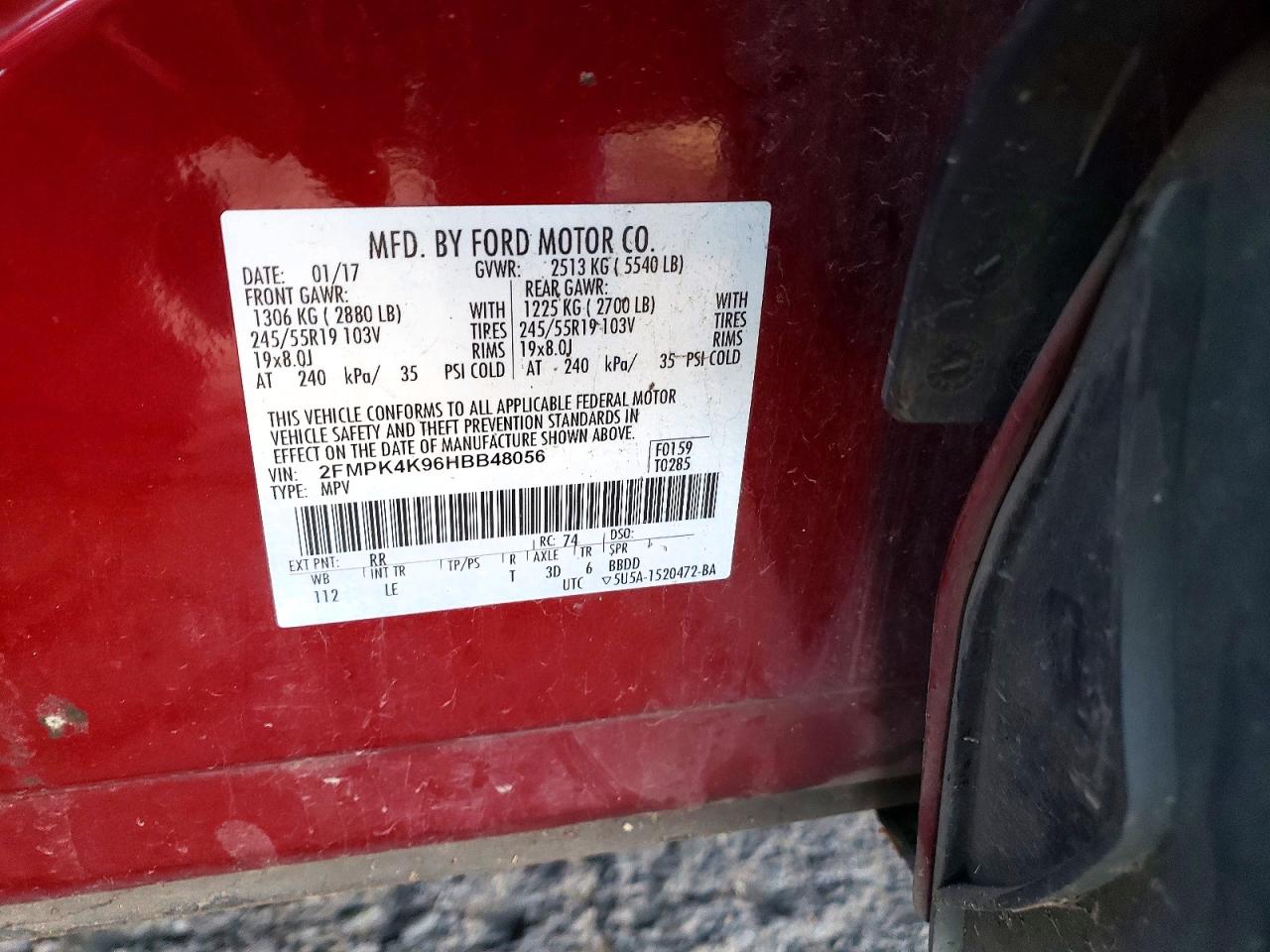 2017 FORD EDGE TITANIUM photo 12