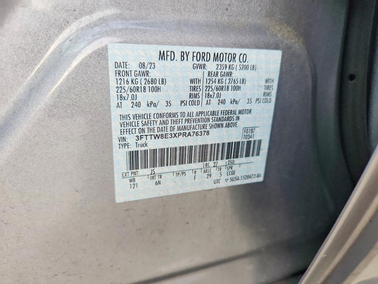 2023 FORD MAVERICK XL photo 12