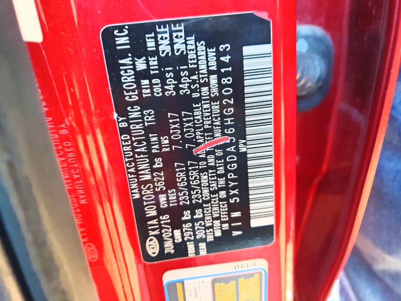 2017 KIA SORENTO LX V6 photo 12