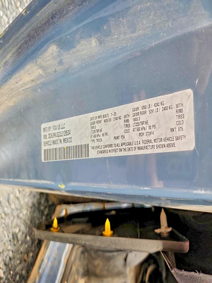 2020 RAM PROMASTER 3500 DELIVERY VAN photo 13